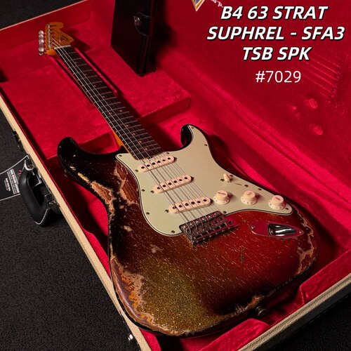 Fender Custom shop63 STRAT SUPHREL 超重做旧星空日落色Cs63