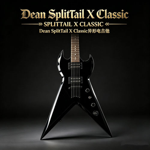 帝音Dean SplitTail X Classic 黑色电吉他SPLTX CBK