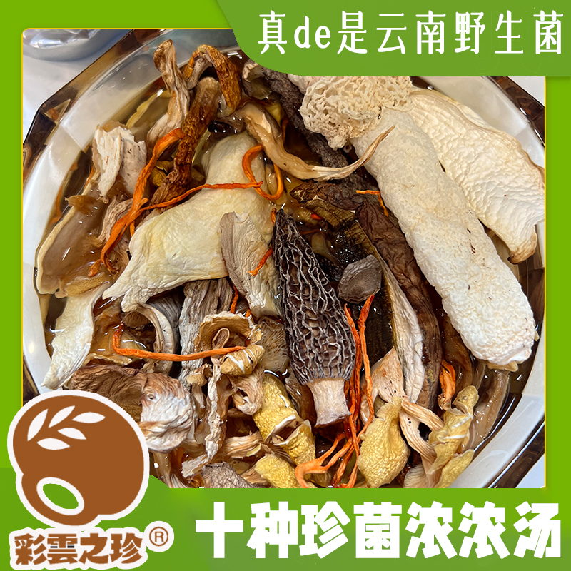 云南十珍菌菇汤包带野生菌