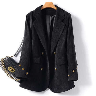黑色西装外套女2024春季