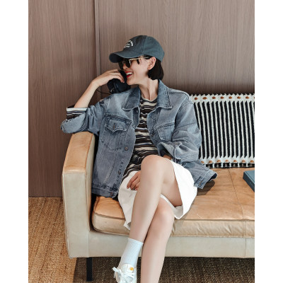 轻城苏小糖|采风牛仔外套