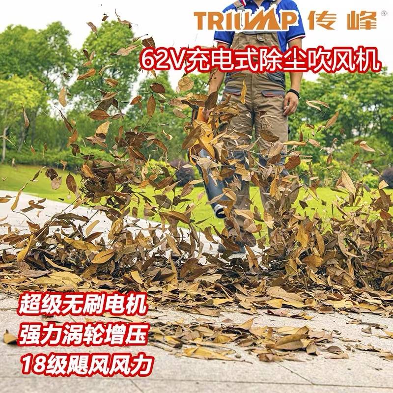 传峰62V大功率充电式工业吹风机手提无线锂电吹树叶除尘器鼓风机