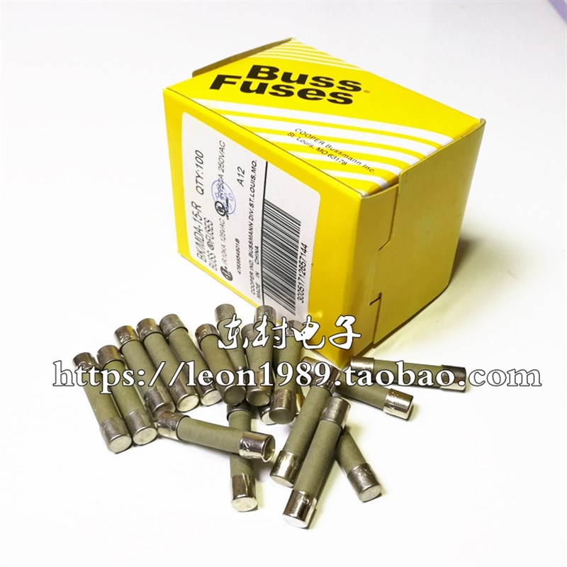 美国Bussmann陶瓷保险丝 BUSS BK/MDA-2-R 2A 250V 6.25*32mm