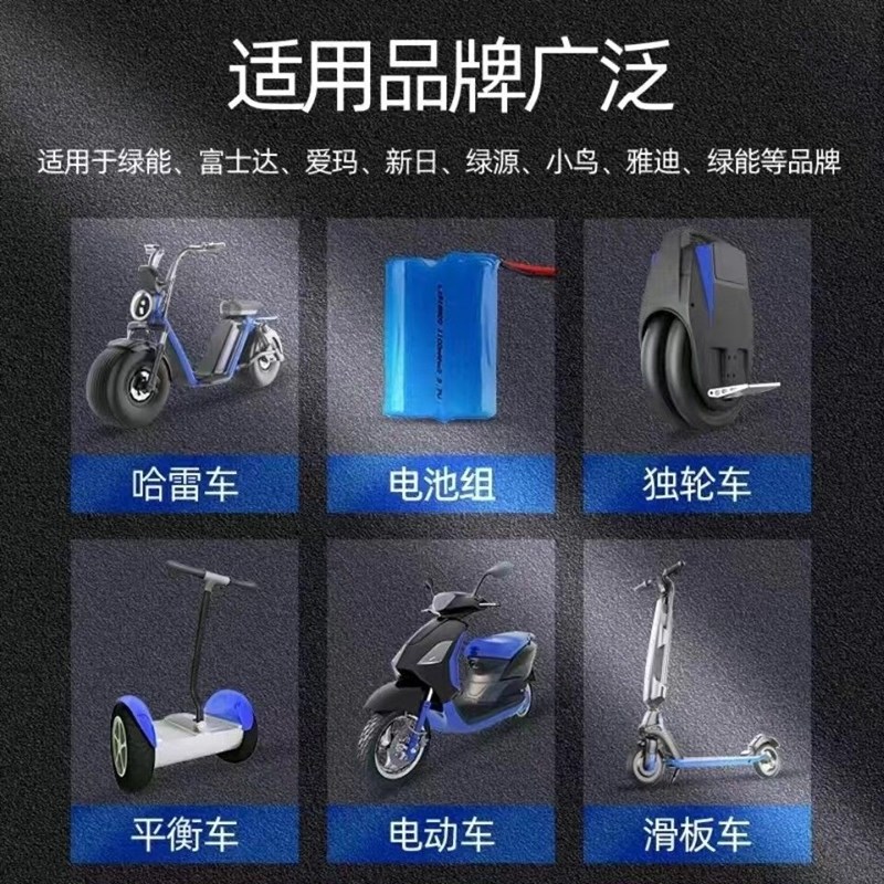 电动车3A锂电池充电器24V48V36V42V60V72V哈雷车平衡滑板外卖车用