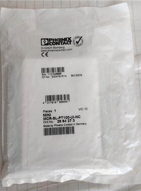 热电阻测量变送器 - MINI MCR-SL-PT100-UI-NC - 原装现货2864273