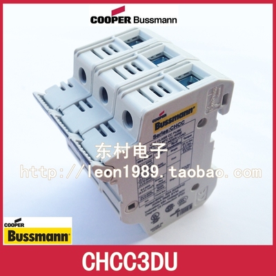 美国EATON保险丝座 BUSSMANN熔断器座 CHCC3DIU CHCC3DU 30A 600V