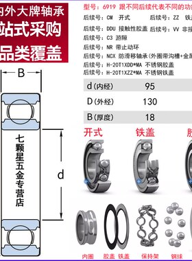 日本进口NSK轴承6917 6918 6919 6920 6921 6922ZZ DDU VV 2RS RZ