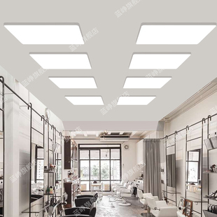 网红理发店专用顶灯超亮led吸顶灯美发店无影灯发廊店铺照明灯具