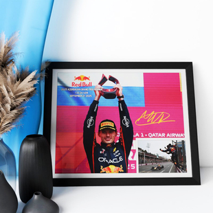 25F1维斯塔潘阿塞拜疆大奖赛冠军相框装饰照片墙桌摆挂件酒吧壁画