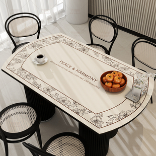美式 餐桌垫防油防水防烫桌子桌面保护垫轻奢高级感可定制茶几桌布