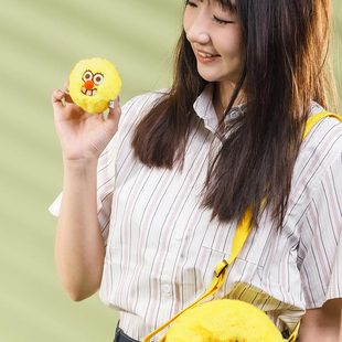 TOYCITY×Soy Band蓬蓬豆友团包包挂件毛绒卡通公仔学生挂件