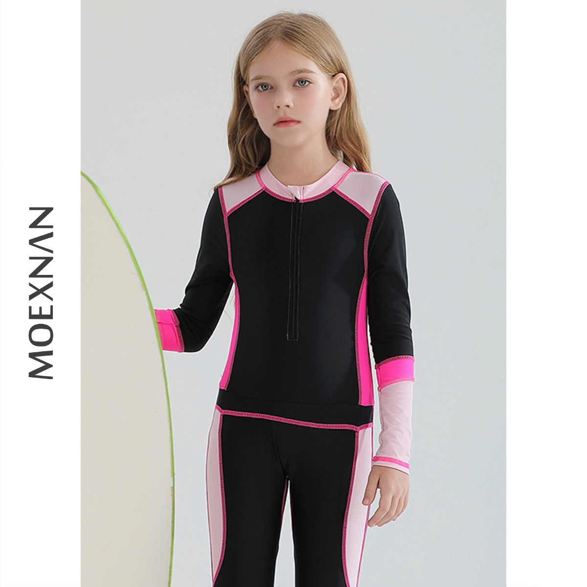 2025新款儿童泳衣女童防晒长袖长裤中童大童游泳衣女孩泡温泉泳衣