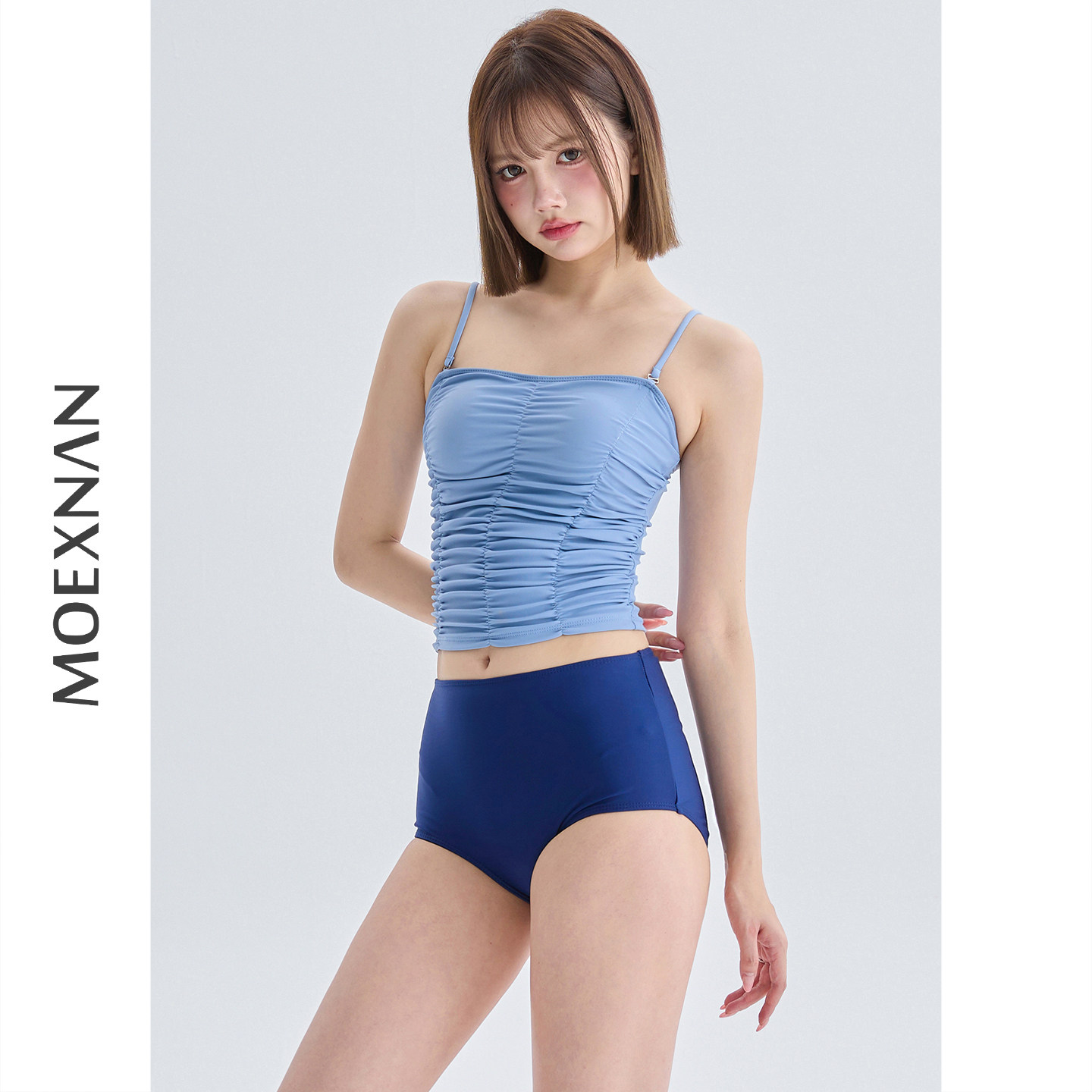 新款分体高腰显瘦遮肚温泉泳衣女