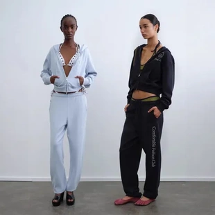 卫衣”休闲百搭连帽印花“俱乐部简约拉链RA纯色时尚新品外套舒服