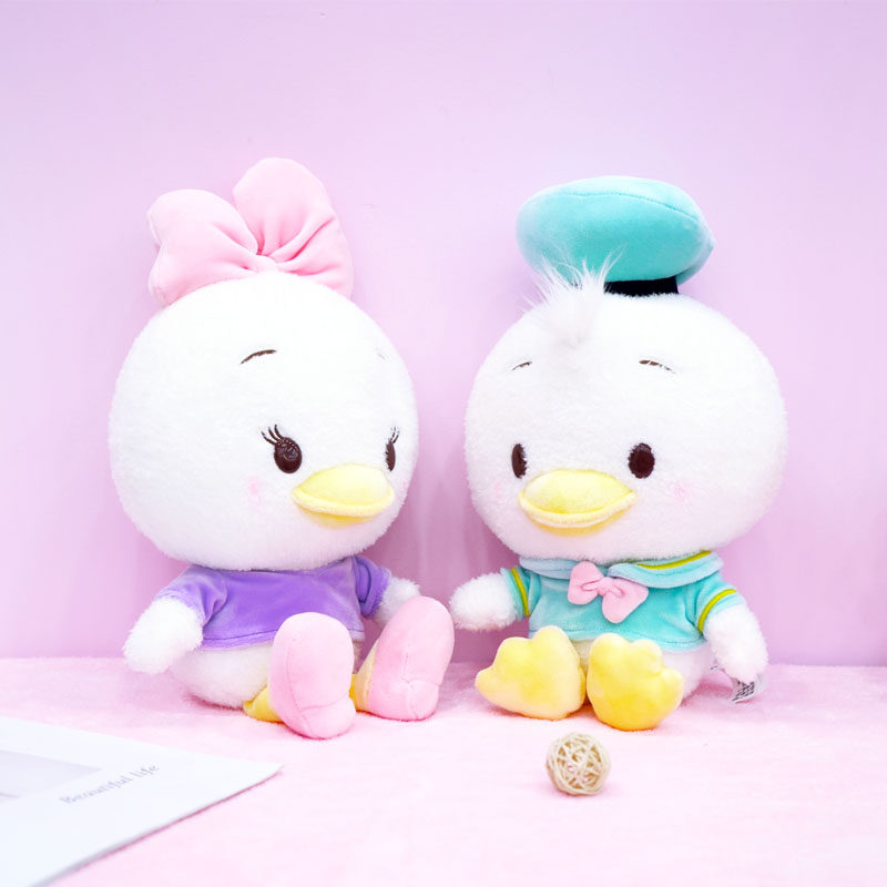 正版迪士尼米奇米妮米老鼠唐老鸭黛丝珍珠绒布娃娃可爱妈妈宝宝