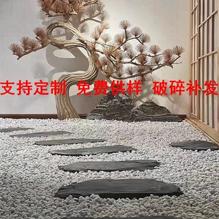 汀步院子地砖庭院文化草坪园林青石板岩铺踏步石砖板脚踏石