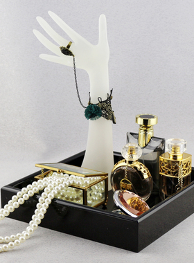 样板房梳妆台摆件托盘套装装饰品