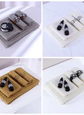 浴室柜装饰品摆件毛巾浴巾套装