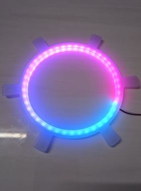 汽车氛围灯发光圈中音喇叭全彩幻彩64色LED灯内饰升级改装