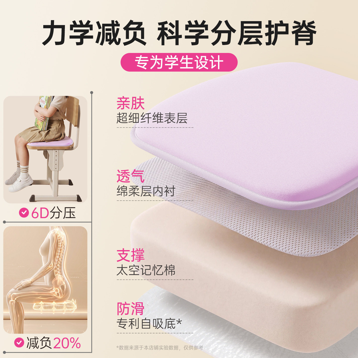 学生坐垫教室专用久坐防
