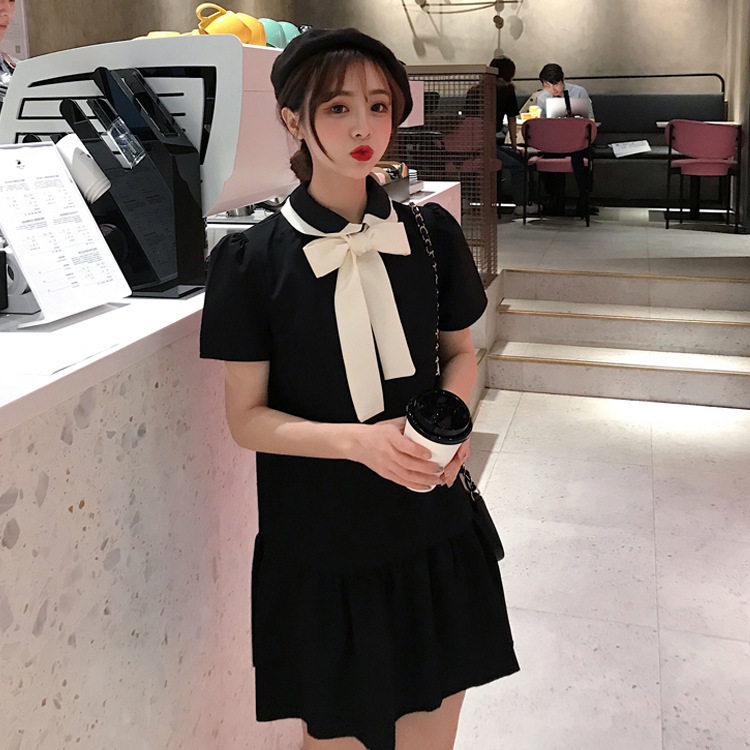 大きいサイズの男の娘のワンピースlolita蝶結びの変装用品の婦人服のワンピースのスカートの男