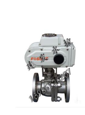 新款香港不锈钢电动法兰球阀 Q941F-16C/P FOSD-10 开包邮