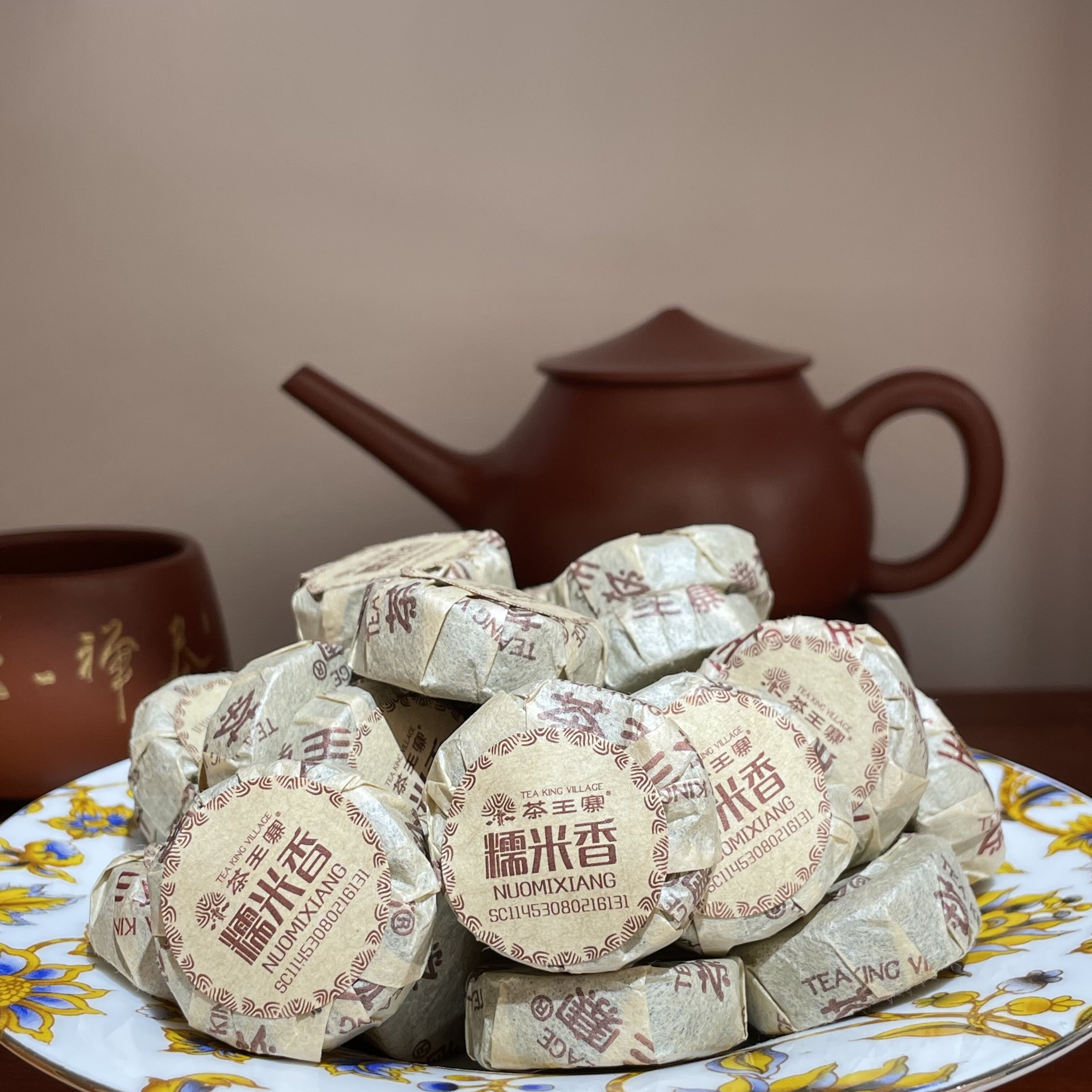 2012年云南熟茶糯米香小粒沱茶茶王寨糯米香普洱熟茶散装普洱茶