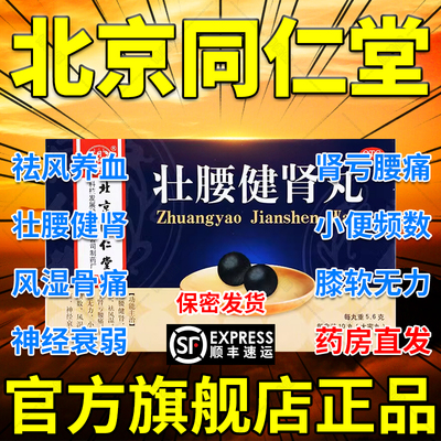 壮腰健肾丸北京同仁堂正品陈李济广州白云山官方治腰疼腰痛专用DT