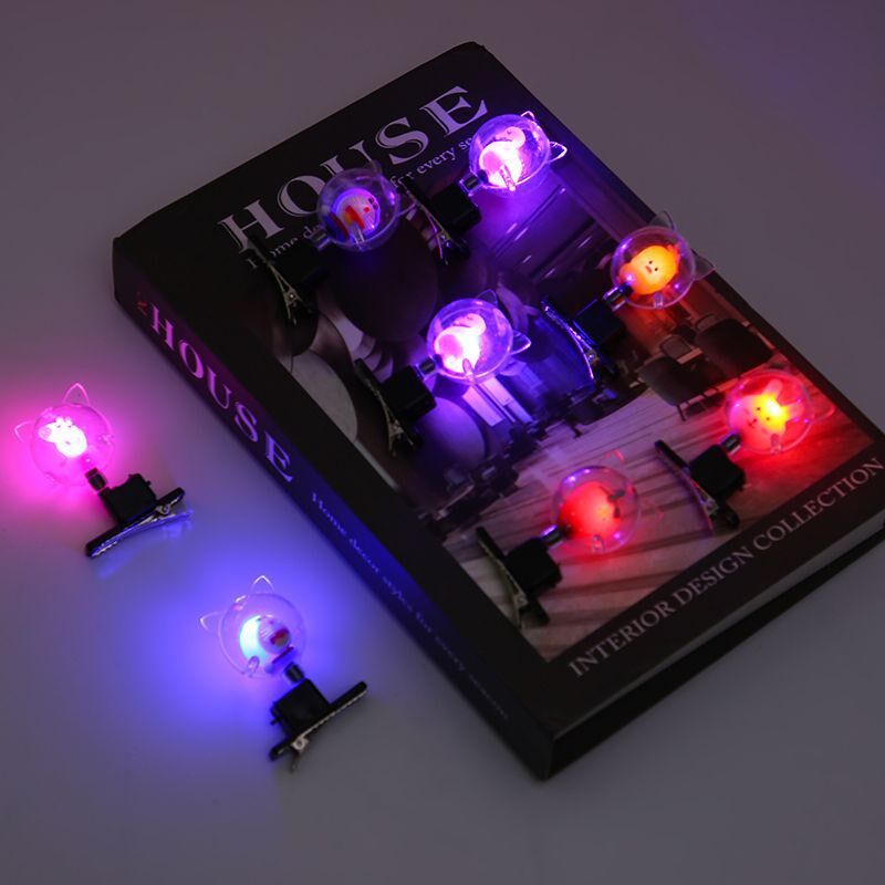 LED闪光波波球发夹卡通发卡夜市地摊热卖爆款地推小礼品发光玩具