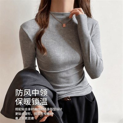 毛衣内搭可外穿冬季配裙子慵懒风加厚配大衣小个子修身打底衫半高