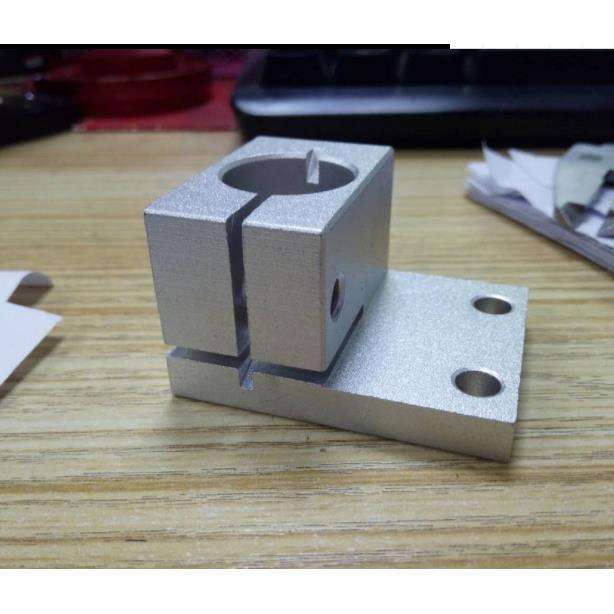 铝型材固定支架光轴固定支座气动剪刀固定支架双孔固定连接件夹座