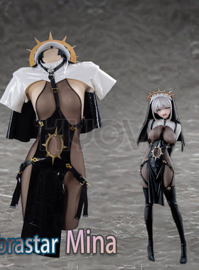 现货KIYOVI插画家YD同人作品吸血鬼米娜Vibrastar贴身黑丝皮套装