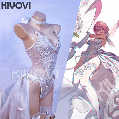 现货FGO盾娘玛修COS同人紧身刺绣