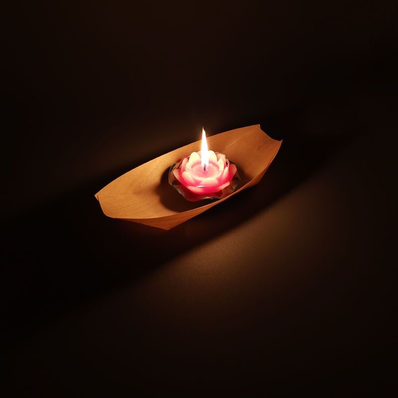 河灯中元节七月半鬼节祭奠先祖许愿荷花灯祈福船灯浮水蜡烛孔明灯