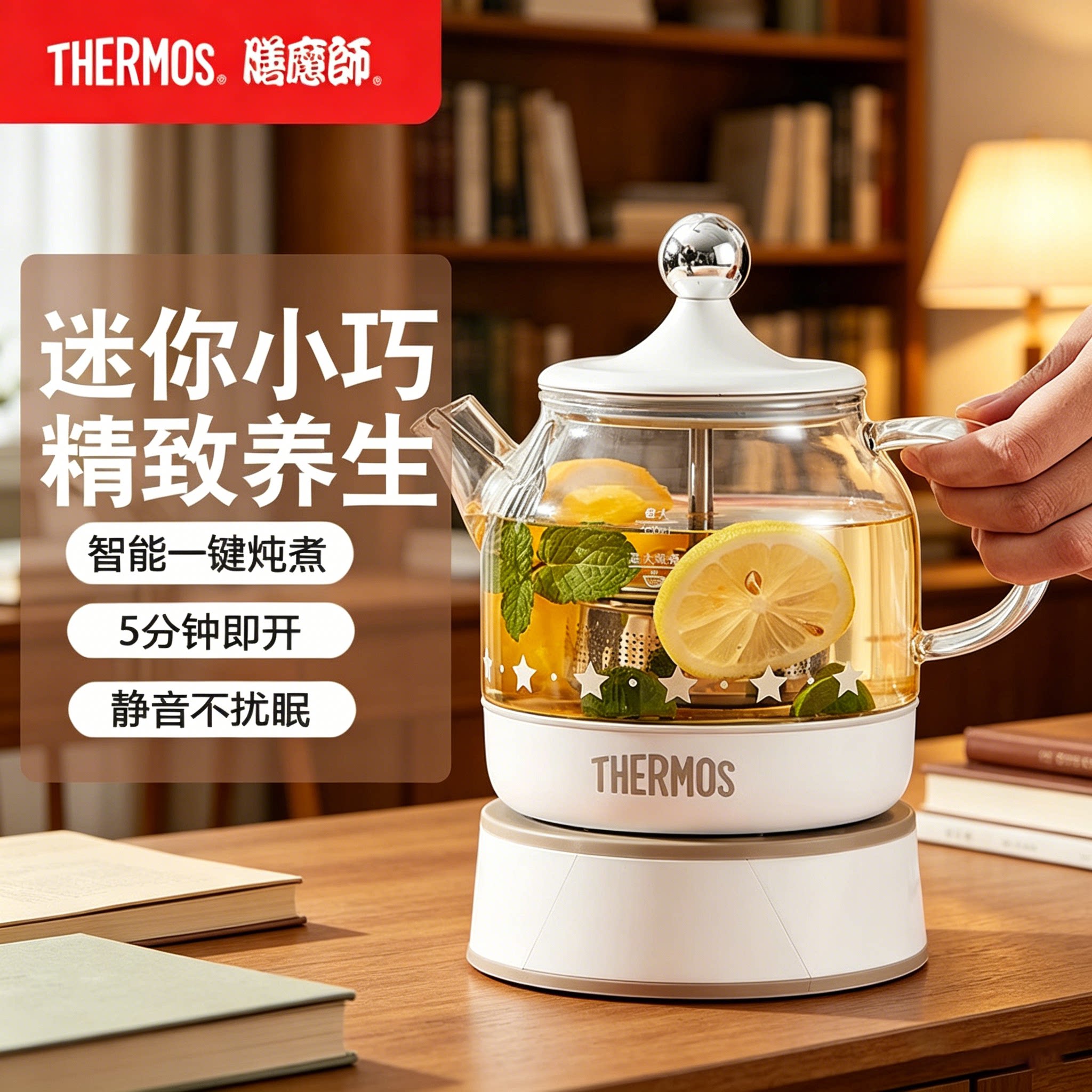 膳魔师迷你养生壶办公室煮茶器