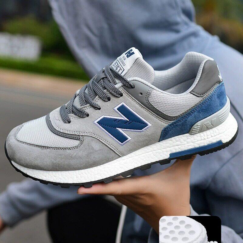 n字鞋男鞋正品男鞋春秋旅游休闲鞋轻便跑步鞋真皮n字运动鞋574