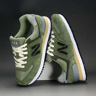 新百伦女鞋秋冬新款网面透气休闲运动鞋n字百搭轻便软底跑步鞋男