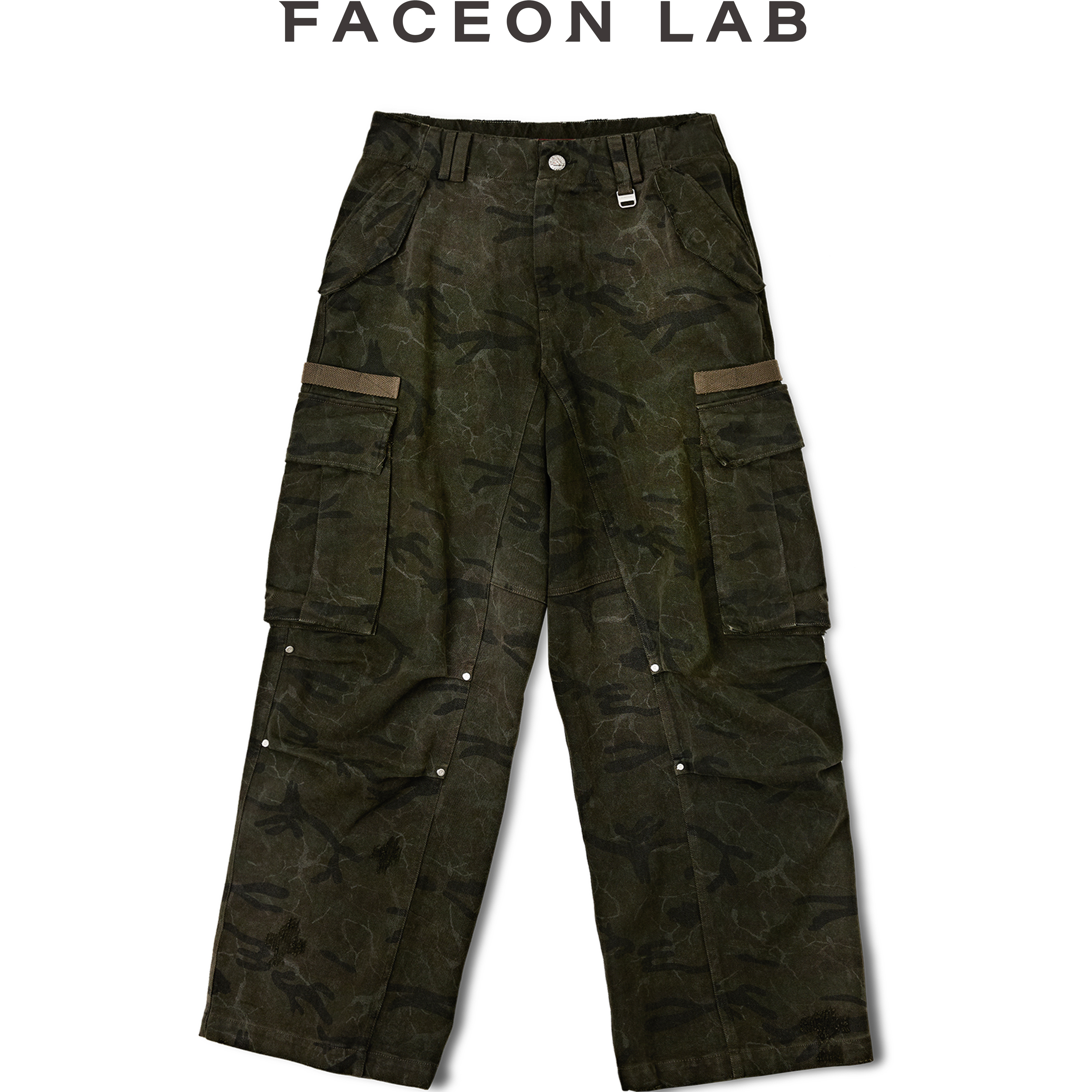 美式复古工装裤男女同款工装裤