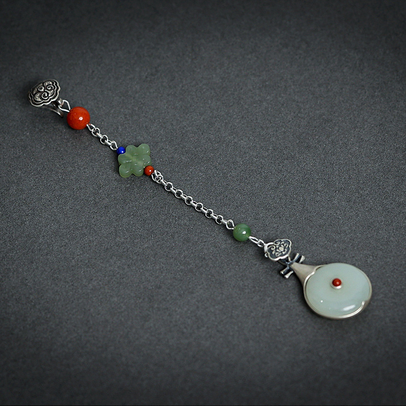 国风原创旗袍压襟如意琵琶挂件古风复古汉服衣服衣襟挂饰古典禁