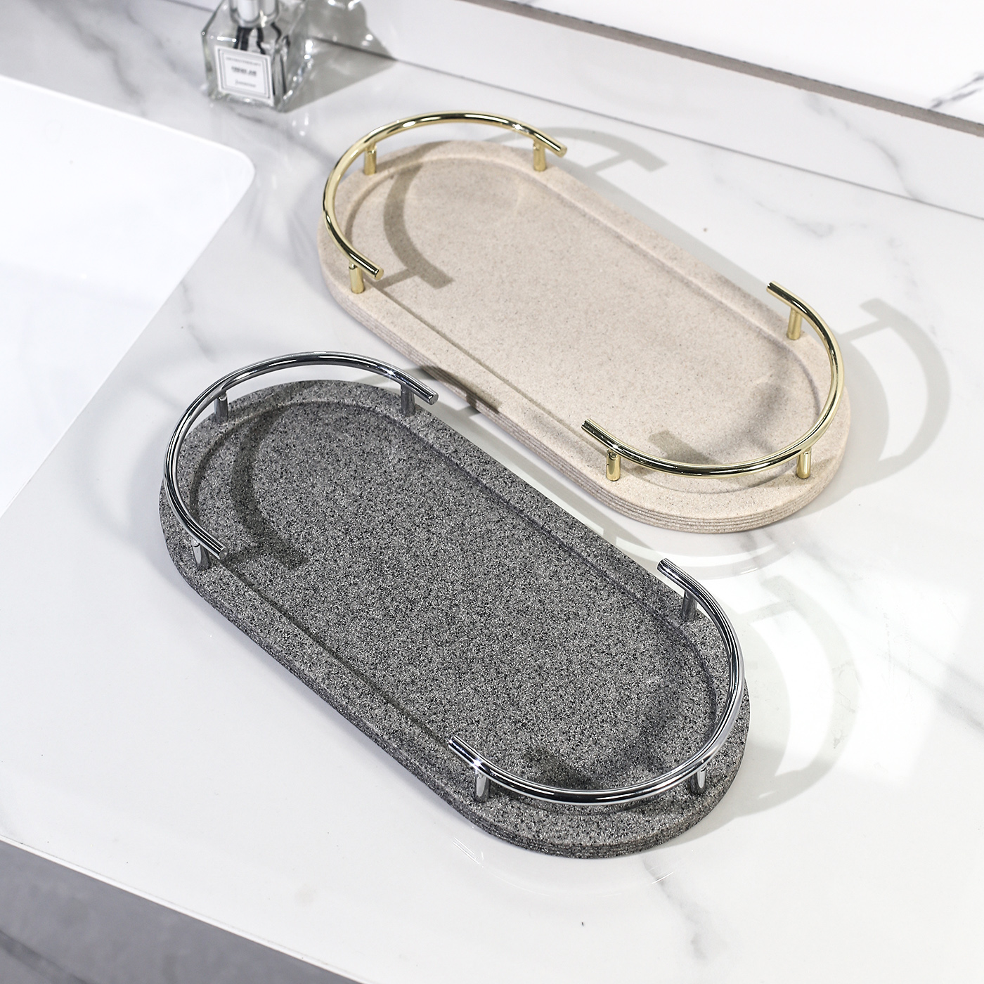 高级感洗手台托盘收纳盘