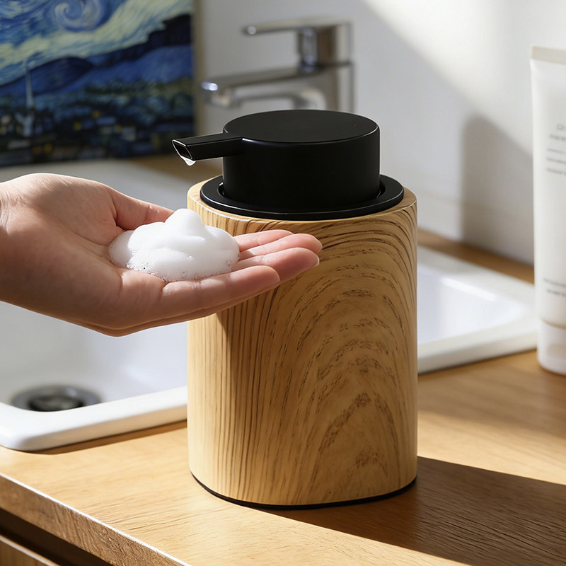 木纹洗手液起泡瓶洗手间按压式分装瓶酒店民宿洗发水沐浴露空瓶,家庭/个人清洁工具,起泡瓶,淘宝优惠券,粉丝福利购,淘宝优惠卷