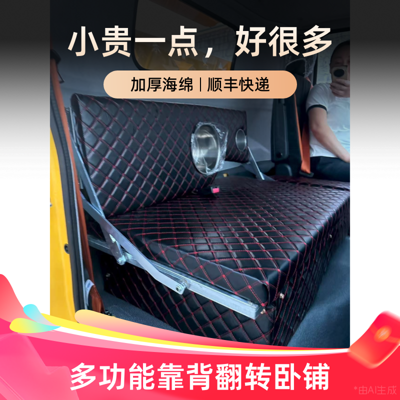 适用于解放领途J6F虎VH大王驾到虎VN翻反转轻卡卧铺改装4.2米睡觉