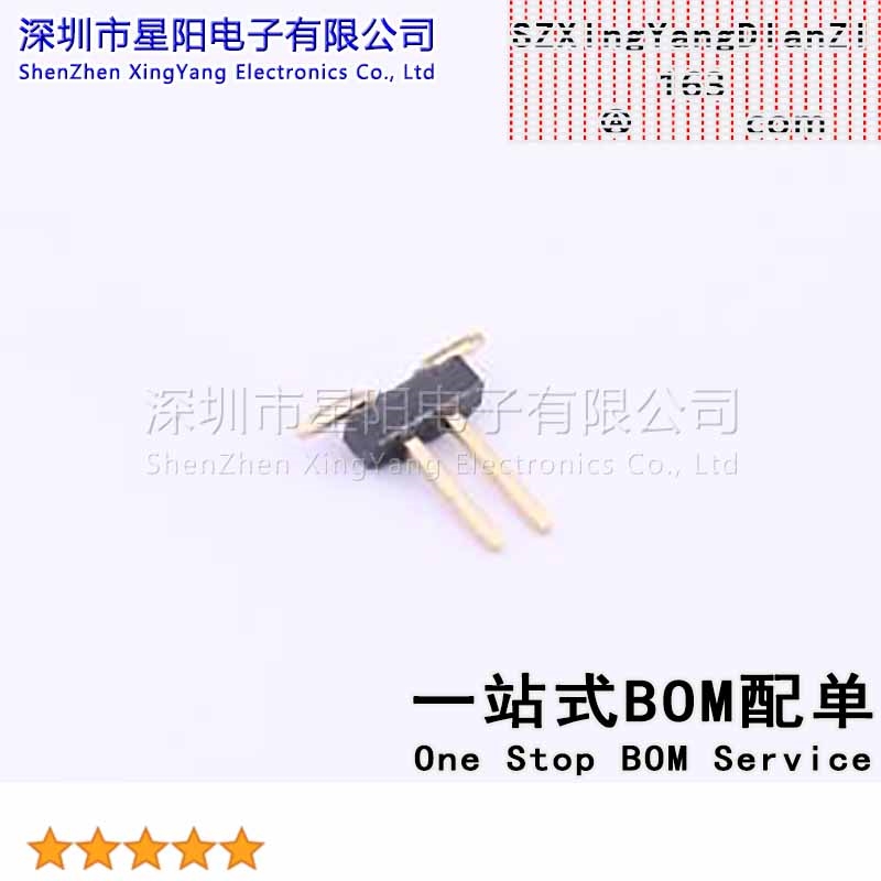 X1321WVS-2x01J-C40D53 (10Pcs)1.27mm 2x1P立贴 方针 排数 双排
