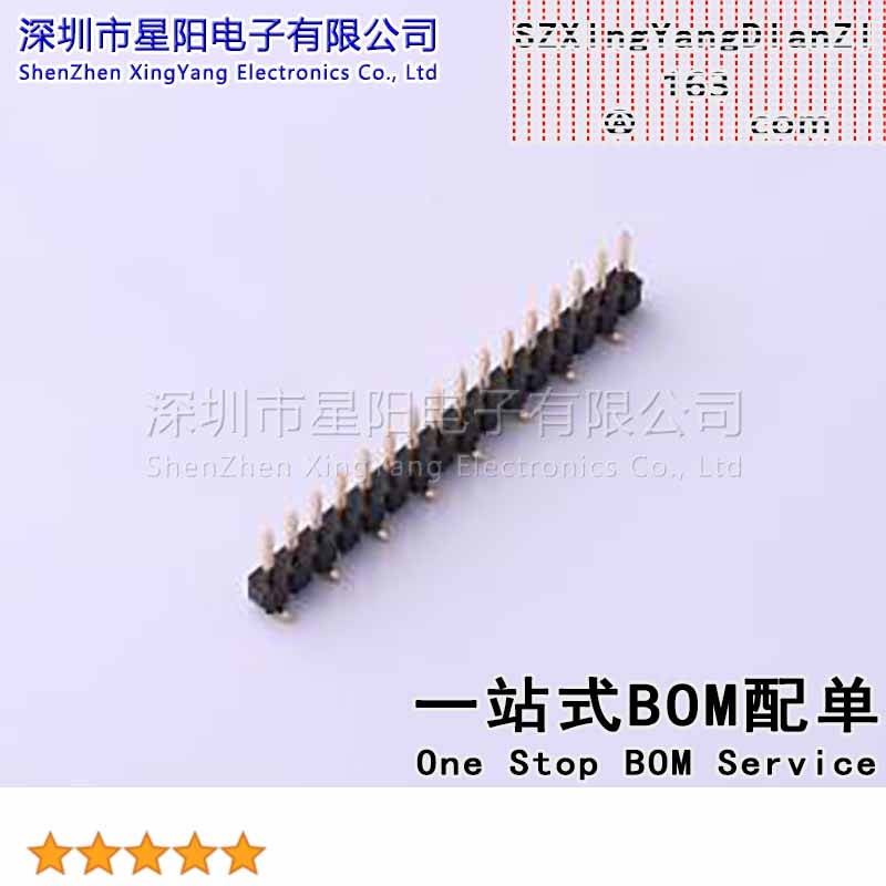 X6511WVS-16H-C60D48R2 (5Pcs)2.54mm 1x16P立贴 方针 排数 单排