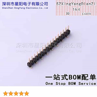 X6511WVS-16H-C60D48R2 (5Pcs)2.54mm 1x16P立贴 方针 排数 单排