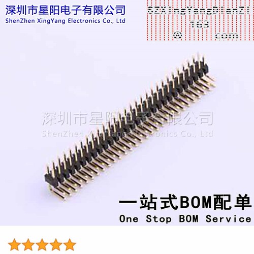 X4621WR-2x29I-C28D40 2mm 2x29P弯插 方针 排数 双排 总PIN位数5