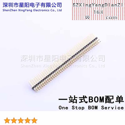 X1321WR-2x40J-C40D18 1.27mm 2x40P弯插 方针 排数 双排 总PIN位