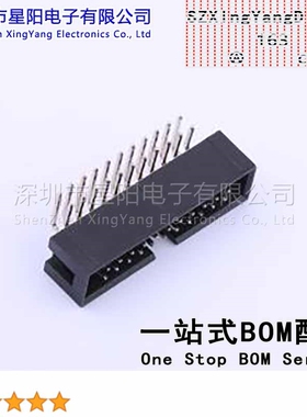 X9555WR-2x11-6TV01 2.54mm 2x11P弯插6T料 无凸无定位 间距2.54m