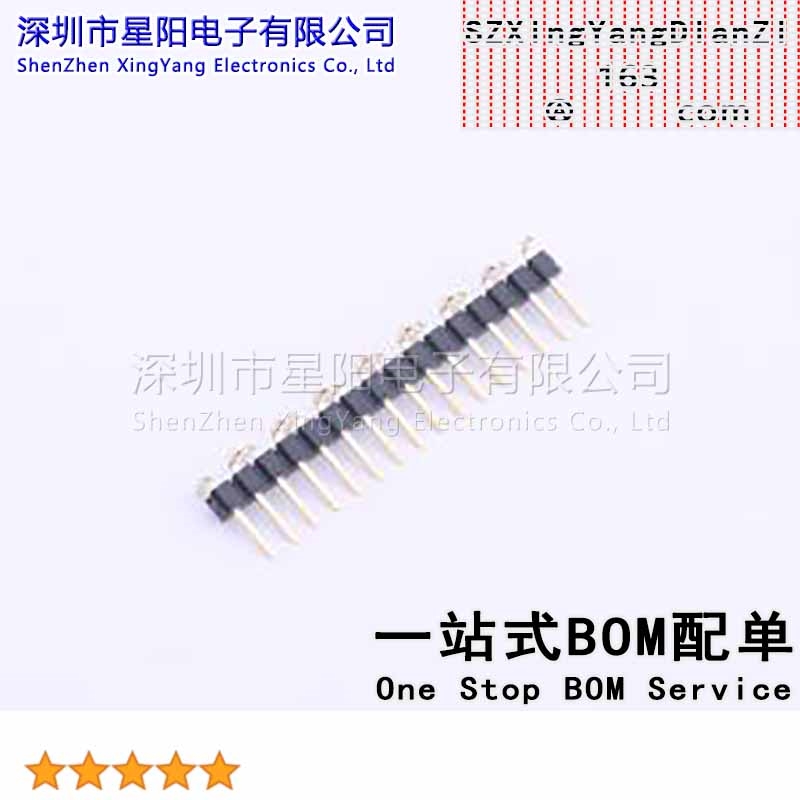 X4611WVS-16I-C40D44R2 (5Pcs)2mm 1x16P立贴 方针L 8.95 PA6T镀