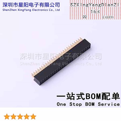 X1321FV-2x26-C43D24 1.27mm 2x26P排数 双排 总孔位数52间距1.27